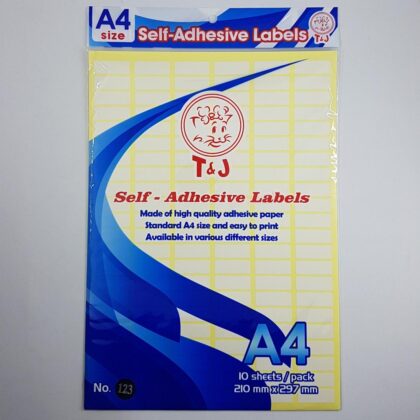 Self-Adhesive Labels A4 No.123