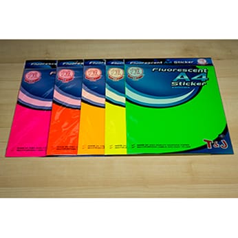 Fluorescent Sticker A4